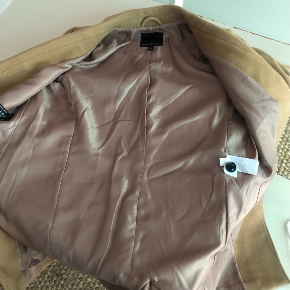 Banana Republic Italian Melton Top Coat or Car Coat. Size Small - Picture 7 of 14